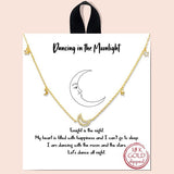 Dainty Star & Moon Necklace - view 2