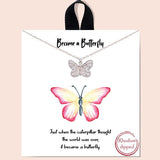Butterfly Cubic Zirconia Necklace