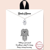 78371, "HAND OF HAMSA" NECKLACE