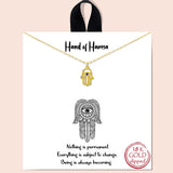 78371, "HAND OF HAMSA" NECKLACE