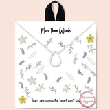 "more Than Words" Cubic Zirconia Necklace