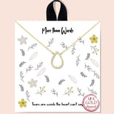 "more Than Words" Cubic Zirconia Necklace - view 2