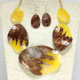 79030, GLITTER CELLULOSE ACETATE NECKLACE