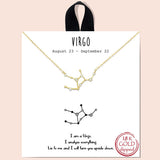 79380, CONSTELLATION NECKLACE/18K GOLD DIPPED