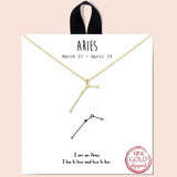 79380, CONSTELLATION NECKLACE/18K GOLD DIPPED