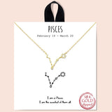 79380, CONSTELLATION NECKLACE/18K GOLD DIPPED