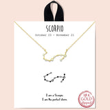 79380, CONSTELLATION NECKLACE/18K GOLD DIPPED