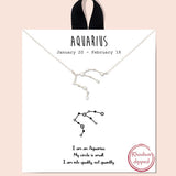 79381, CONSTELLATION NECKLACE/RHODIUM DIPPED