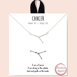 79381, CONSTELLATION NECKLACE/RHODIUM DIPPED