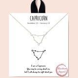 79381, CONSTELLATION NECKLACE/RHODIUM DIPPED