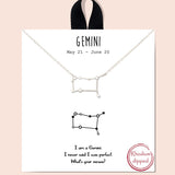 79381, CONSTELLATION NECKLACE/RHODIUM DIPPED