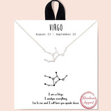 79381, CONSTELLATION NECKLACE/RHODIUM DIPPED