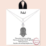 "protect" Dainty Double Layered Necklace