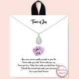 "tears of Joy" Pave Cubic Zirconia Necklace - view 2