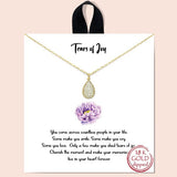 "tears of Joy" Pave Cubic Zirconia Necklace