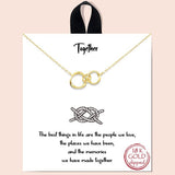 "together" Circle Linked Necklace