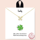 79691, "LUCKY" CLOVER NECKLACE