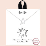 "own Star" Cubic Zirconia Pave Necklace - view 2