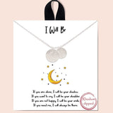 Crescent Moon Engraved Necklace - view 2