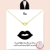 "kiss" Lips Necklace - view 2