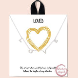 "love" Station Necklace - view 2