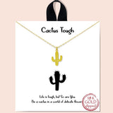 &quotcactus Tough" Necklace/rhodium Dipped - view 2