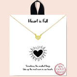"heart IS Full" Cubic Zirconia Pave Necklace - view 2