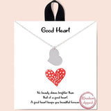"good Heart" Heart Sideways Necklace