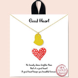 "good Heart" Heart Sideways Necklace - view 2