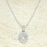 79791, INITIAL PAVE BRASS CHAIN NECKLACE