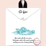 "sea Wave" Pave Cubic Zirconia Necklace - view 2