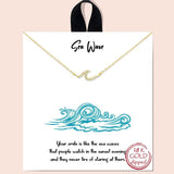 "sea Wave" Pave Cubic Zirconia Necklace