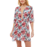 80010, FLORAL KAFTAN