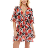 80010, FLORAL KAFTAN