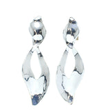 80057, METAL CLIP ON EARRING 3.5"