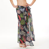 80236, TROPICAL LEAF BEACH WRAP SKIRT