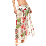 80236, TROPICAL LEAF BEACH WRAP SKIRT
