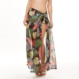 80236, TROPICAL LEAF BEACH WRAP SKIRT
