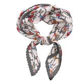 80426, FLORAL PLEATED BANDANA