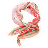 80428, STRIPE LITTLE STAR PRINT PLEATED BANDANA