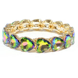 80451, HEART RHINESTONE STRETCH BRACELET