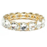 80451, HEART RHINESTONE STRETCH BRACELET