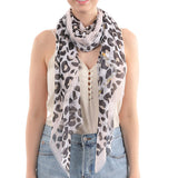 80572, LEOPARD PRINT SCARF