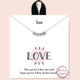 "love" Four Cube NECKLACE/18K Gold Dipped - view 2