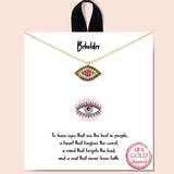 81078, DAINTY EVIL EYE NECKLACE