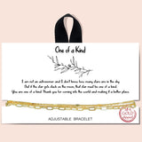 81101, CHAIN ADJUSTABLE BRACELET/18K GOLD DIPPED