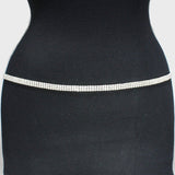 81104, 3 LINE RHINESTONE BELT