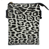 81109, LEOPARD FAUX LEATHER CROSSBODY BAG