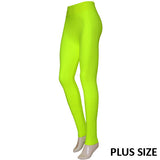 81384, PLUS SIZE SOLID COLOR LEGGINGS