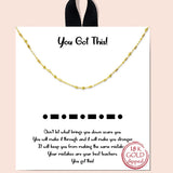 82001, "YOU GOT THIS" DAINTY NECKLACE